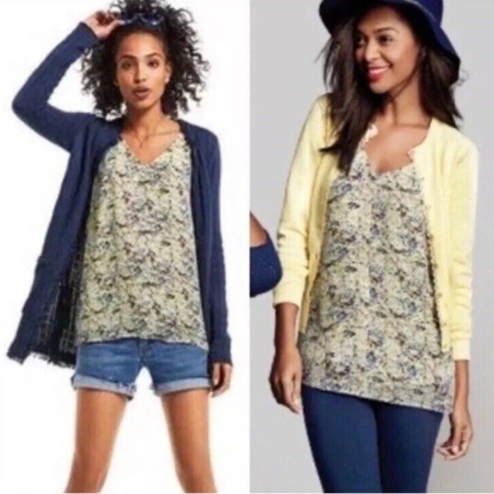 CAbi Floral Sleeveless Top